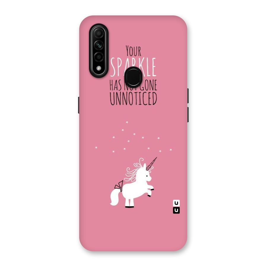 Sparkle Not Unnoticed Back Case for Oppo A31