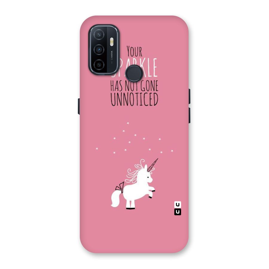 Sparkle Not Unnoticed Back Case for Oppo A32