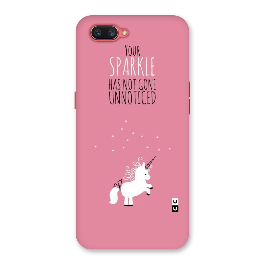 Sparkle Not Unnoticed Back Case for Oppo A3s