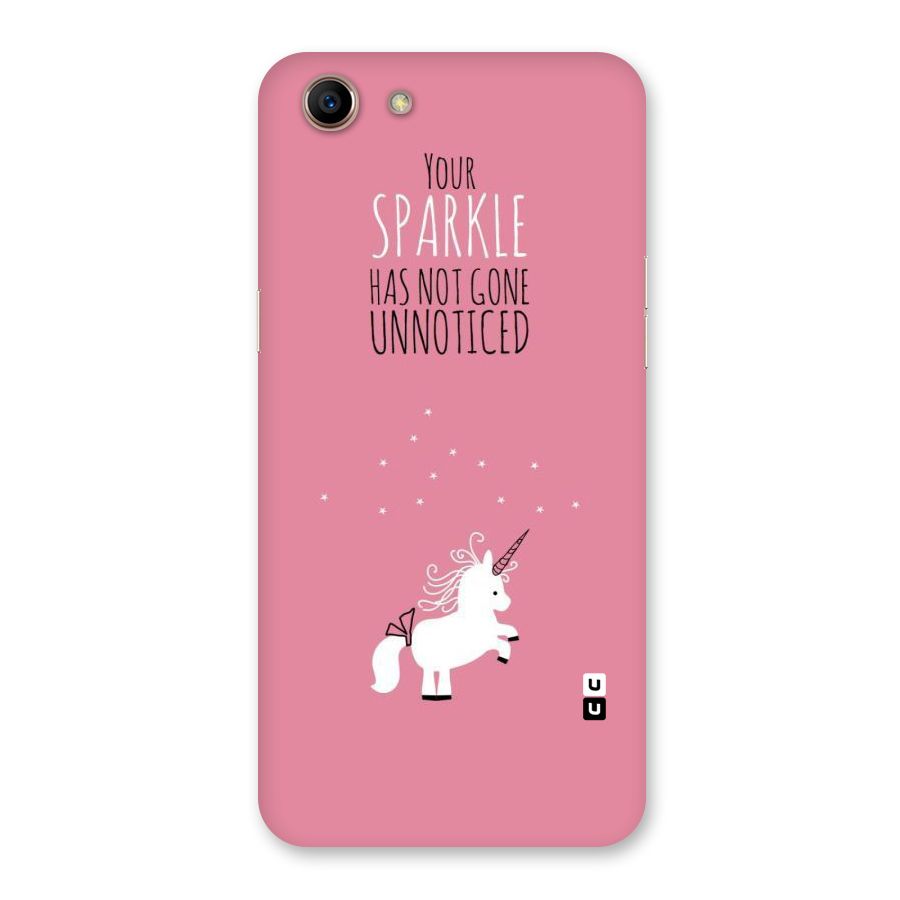 Sparkle Not Unnoticed Back Case for Oppo A83 (2018)