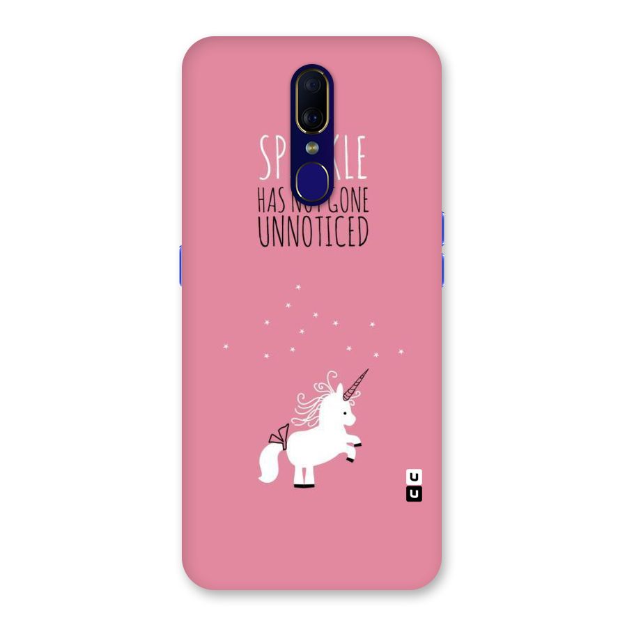 Sparkle Not Unnoticed Back Case for Oppo F11