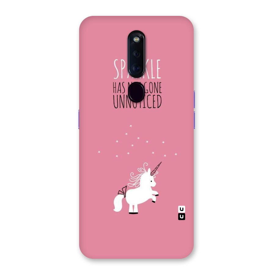 Sparkle Not Unnoticed Back Case for Oppo F11 Pro