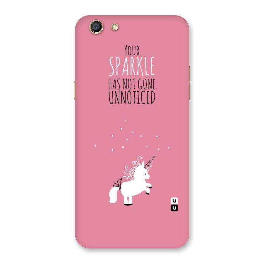 Sparkle Not Unnoticed Back Case for Oppo F3