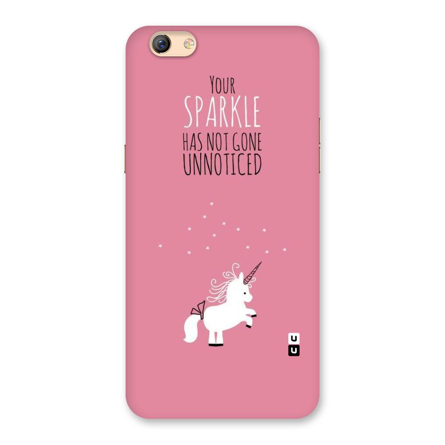 Sparkle Not Unnoticed Back Case for Oppo F3 Plus