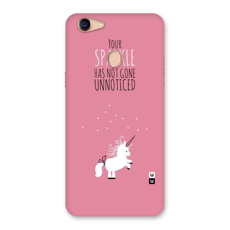Sparkle Not Unnoticed Back Case for Oppo F5