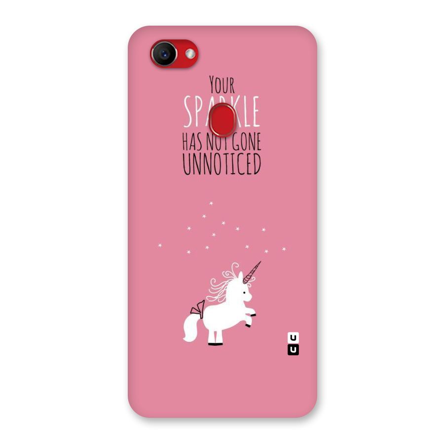 Sparkle Not Unnoticed Back Case for Oppo F7