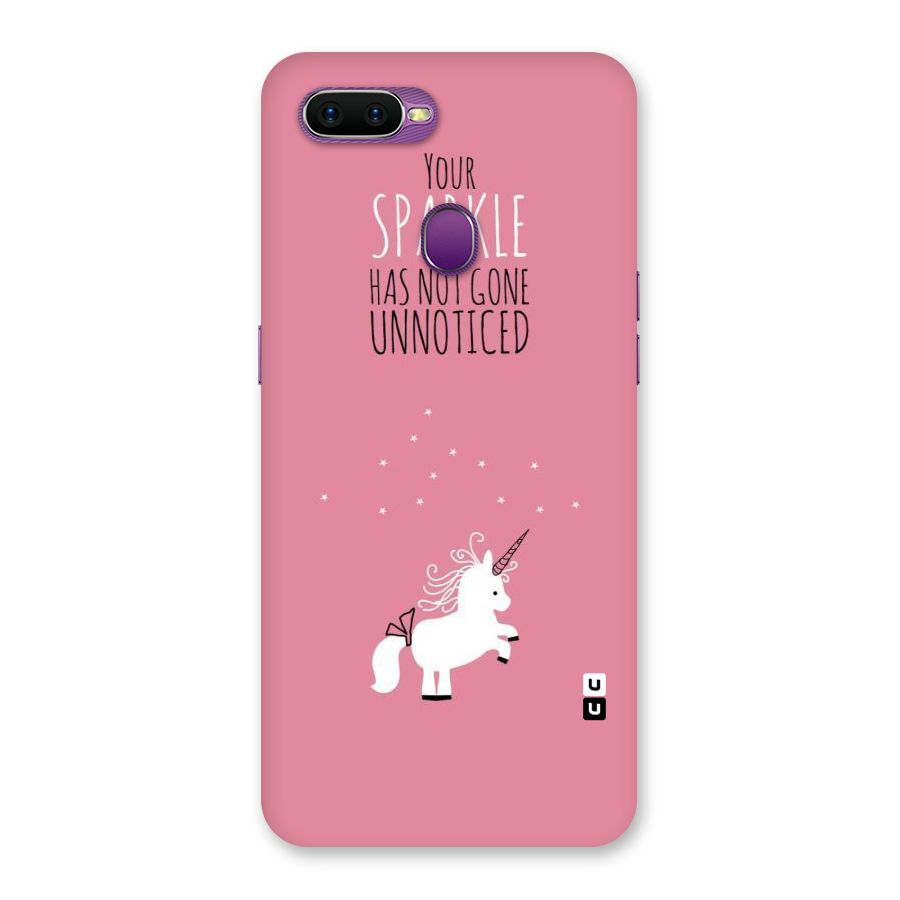 Sparkle Not Unnoticed Back Case for Oppo F9