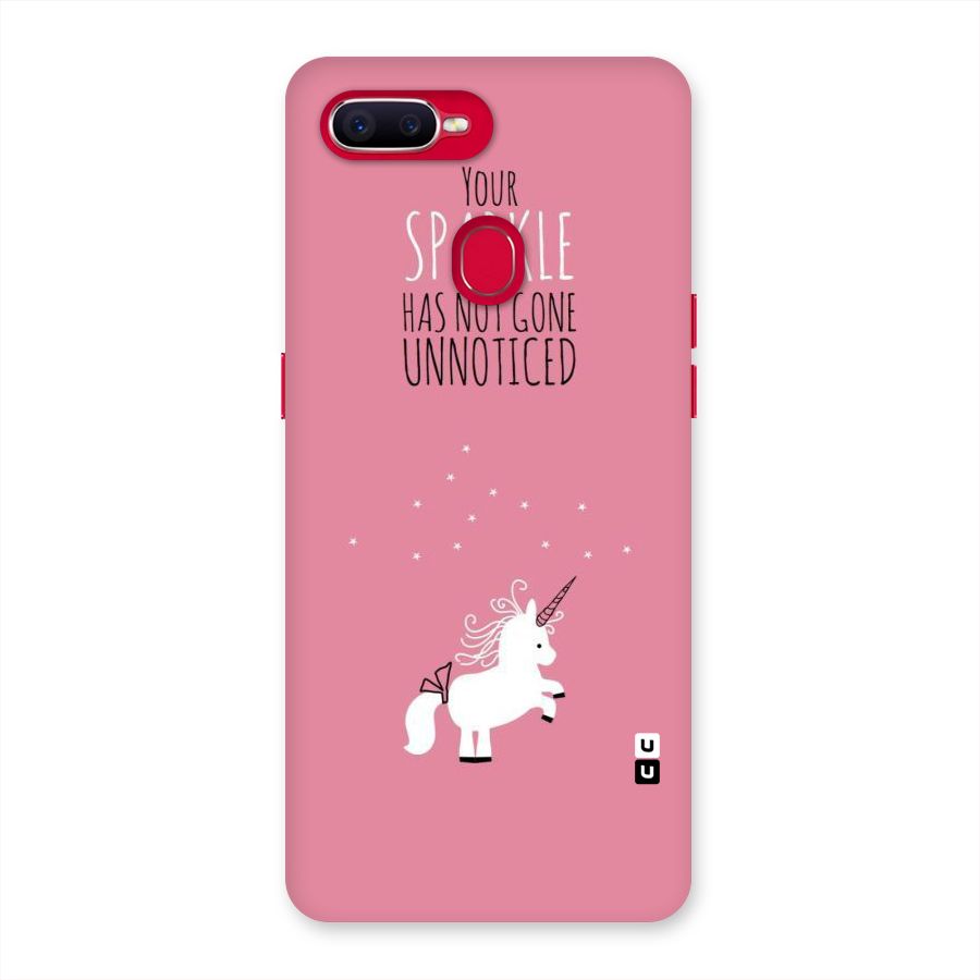 Sparkle Not Unnoticed Back Case for Oppo F9 Pro
