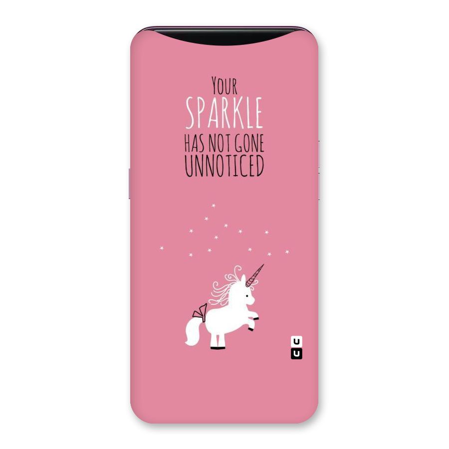 Sparkle Not Unnoticed Back Case for Oppo Find X