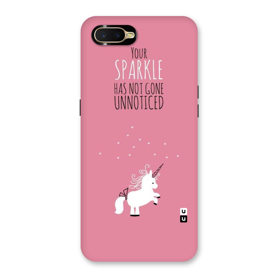 Sparkle Not Unnoticed Back Case for Oppo K1