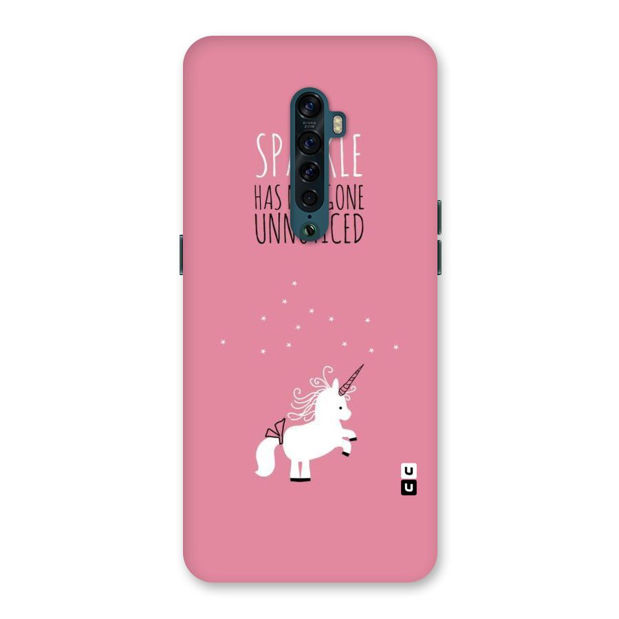 Sparkle Not Unnoticed Back Case for Oppo Reno2