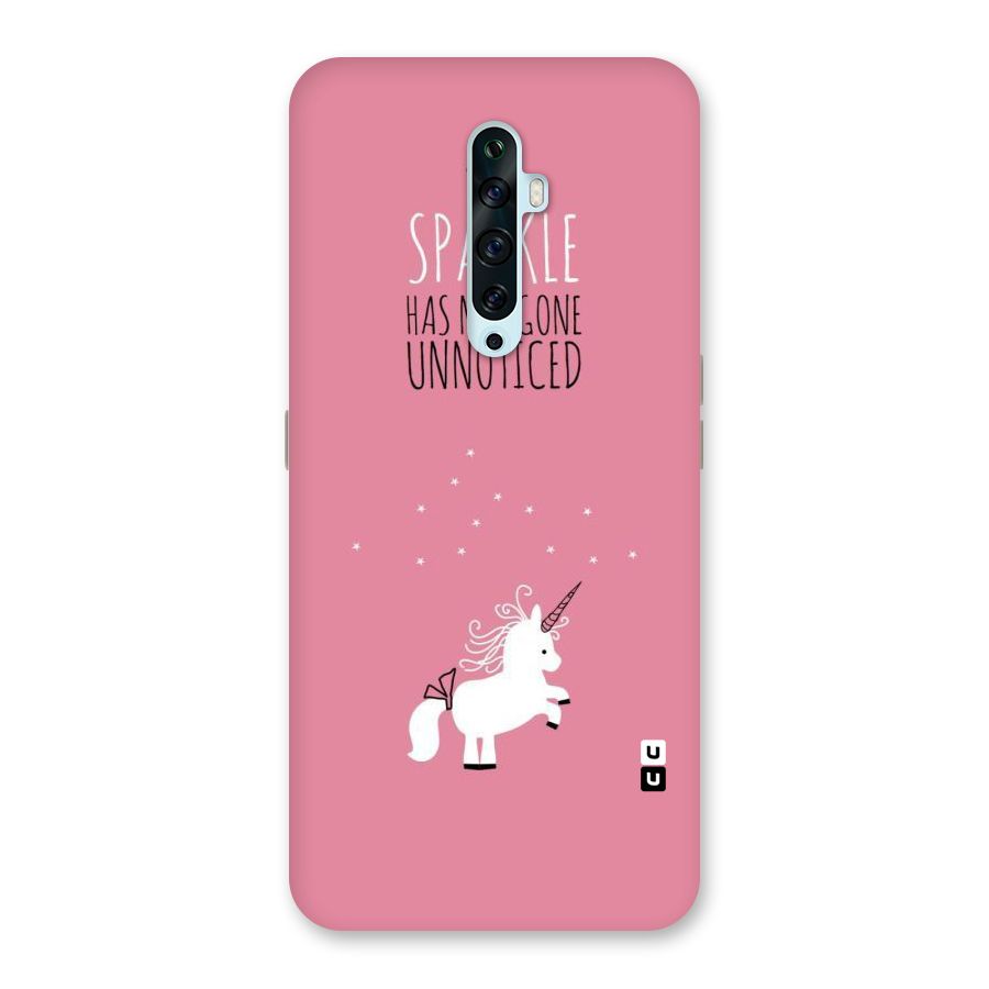 Sparkle Not Unnoticed Back Case for Oppo Reno2 F