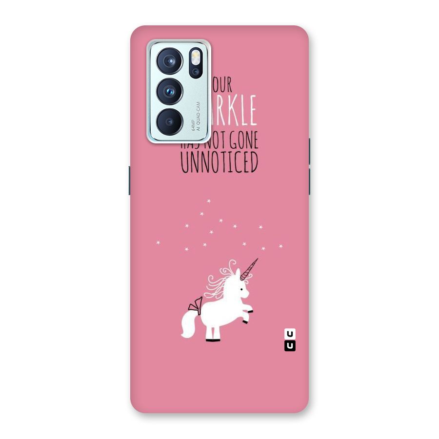 Sparkle Not Unnoticed Back Case for Oppo Reno6 Pro 5G