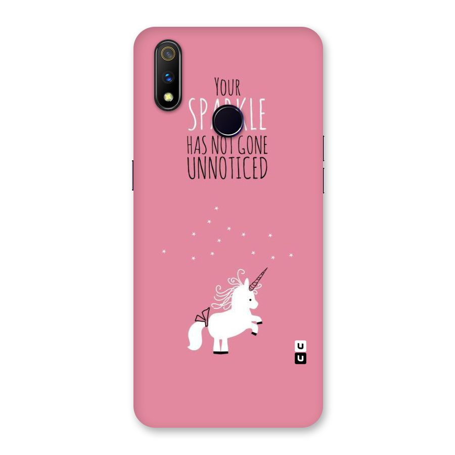 Sparkle Not Unnoticed Back Case for Realme 3 Pro