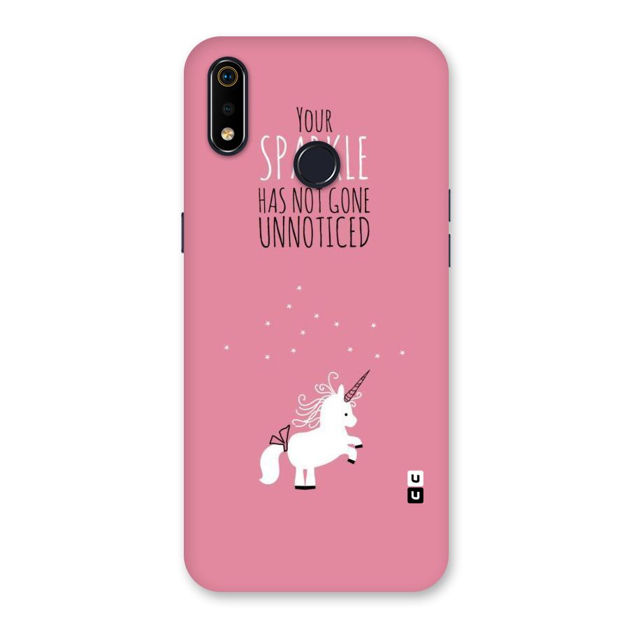 Sparkle Not Unnoticed Back Case for Realme 3i