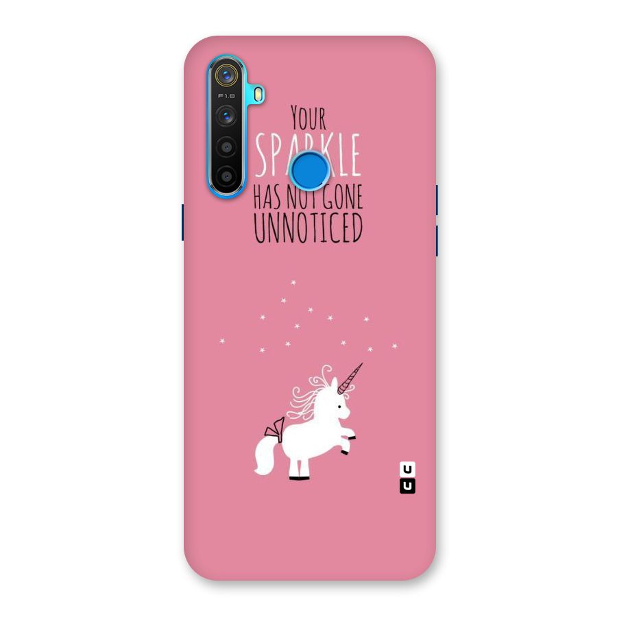 Sparkle Not Unnoticed Back Case for Realme 5