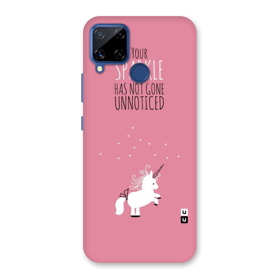 Sparkle Not Unnoticed Back Case for Realme C15