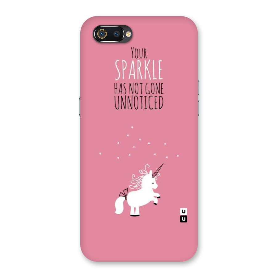 Sparkle Not Unnoticed Back Case for Realme C2