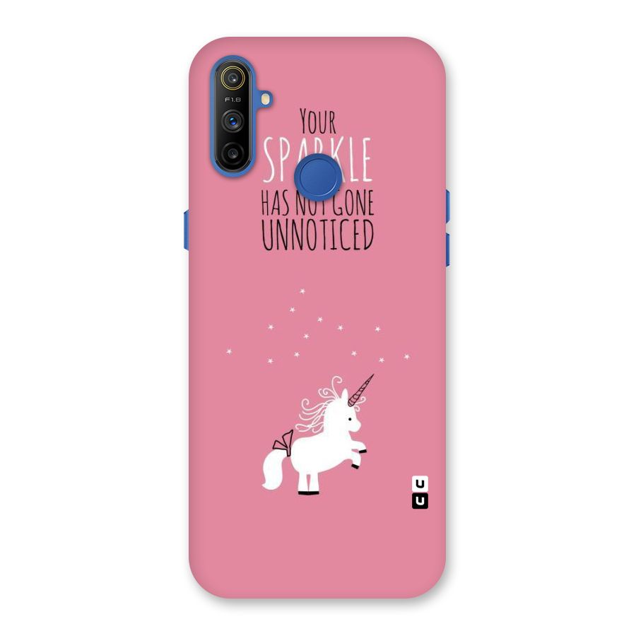 Sparkle Not Unnoticed Back Case for Realme Narzo 10A