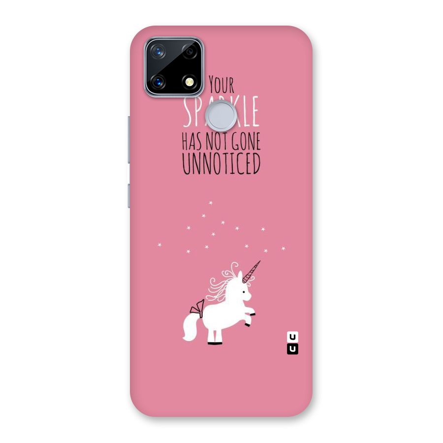 Sparkle Not Unnoticed Back Case for Realme Narzo 20