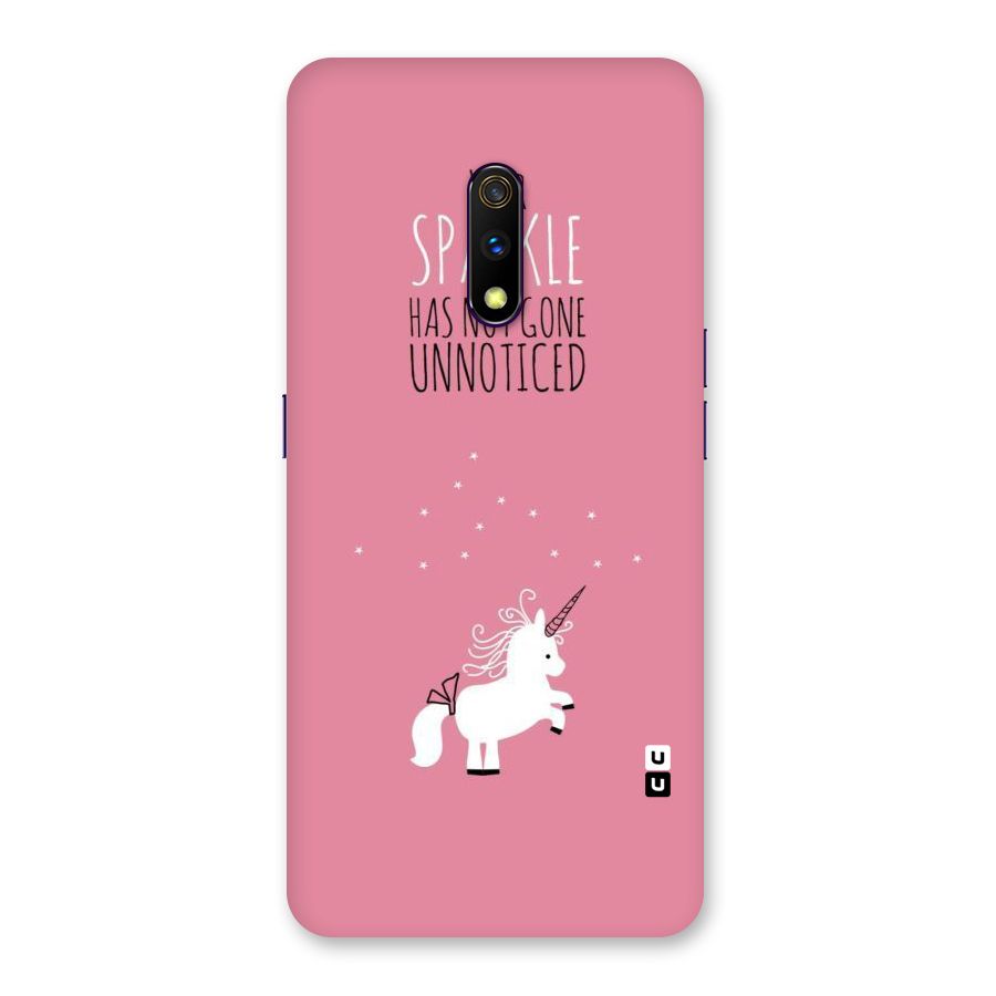 Sparkle Not Unnoticed Back Case for Realme X