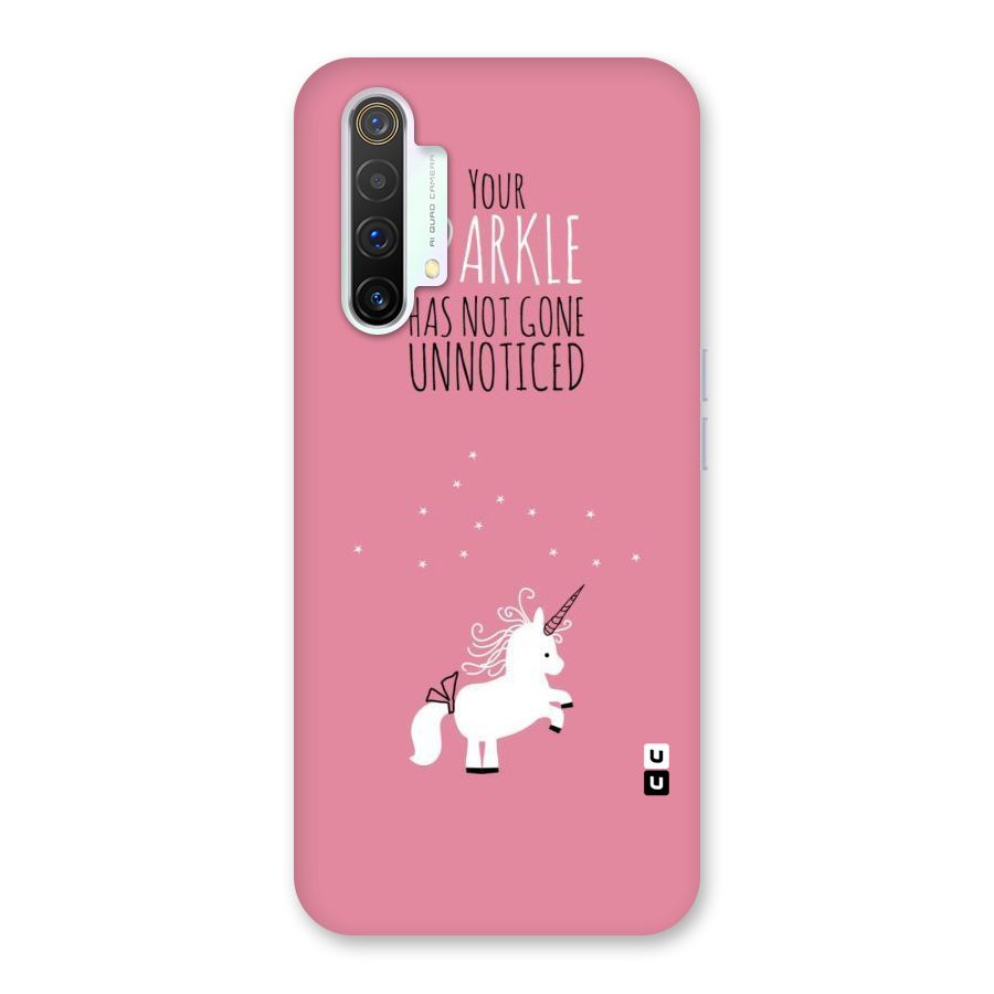 Sparkle Not Unnoticed Back Case for Realme X3