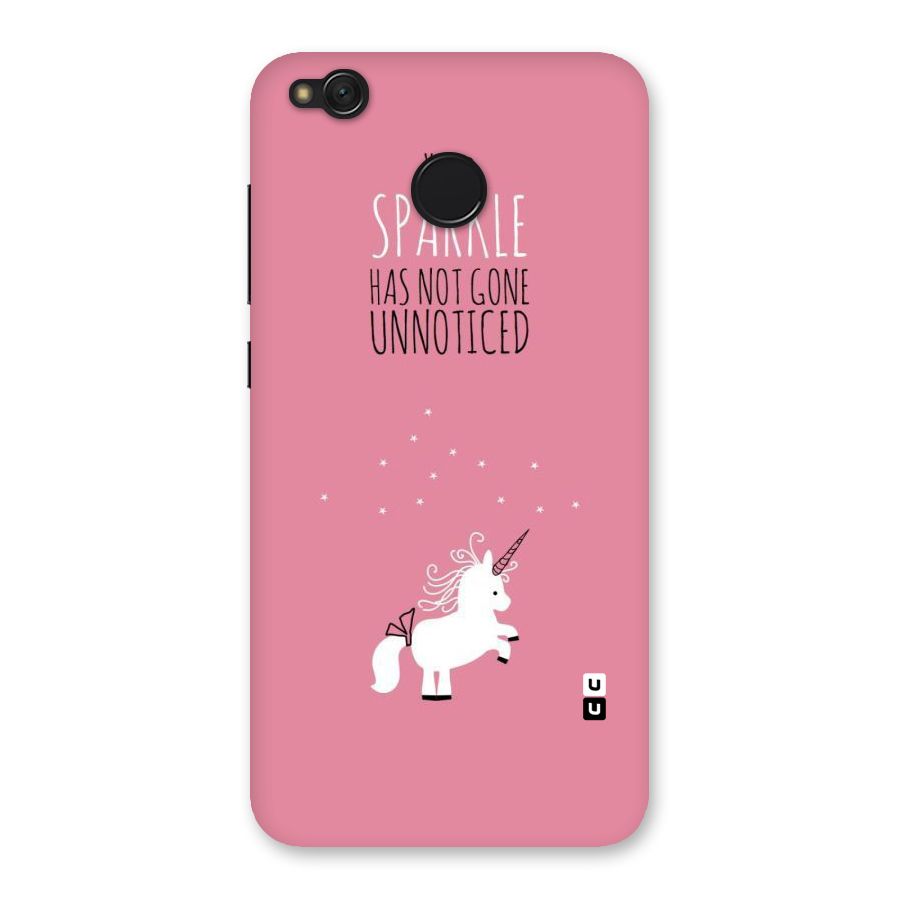 Sparkle Not Unnoticed Back Case for Redmi 4