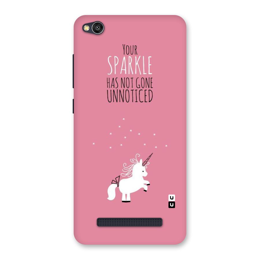 Sparkle Not Unnoticed Back Case for Redmi 4A