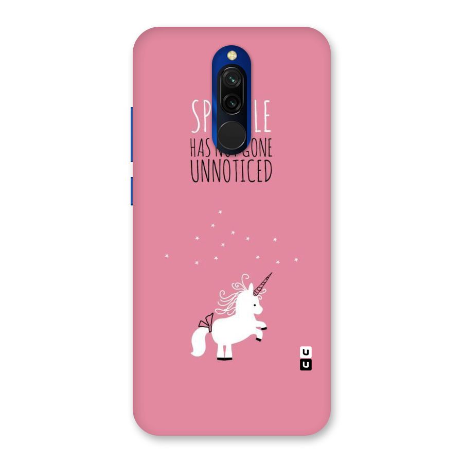 Sparkle Not Unnoticed Back Case for Redmi 8