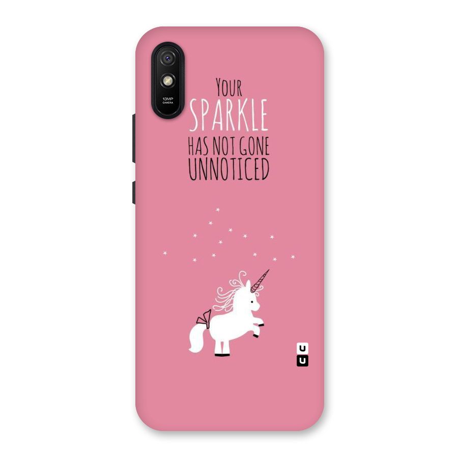 Sparkle Not Unnoticed Back Case for Redmi 9i