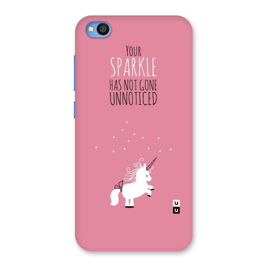 Sparkle Not Unnoticed Back Case for Redmi Go