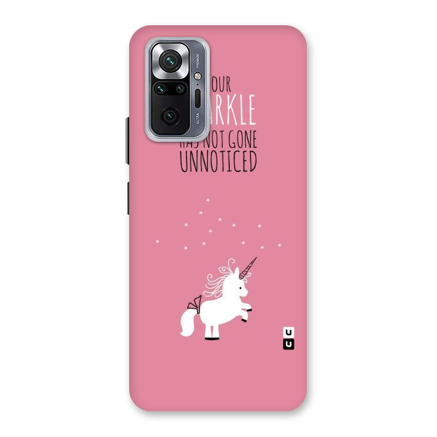 Sparkle Not Unnoticed Back Case for Redmi Note 10 Pro