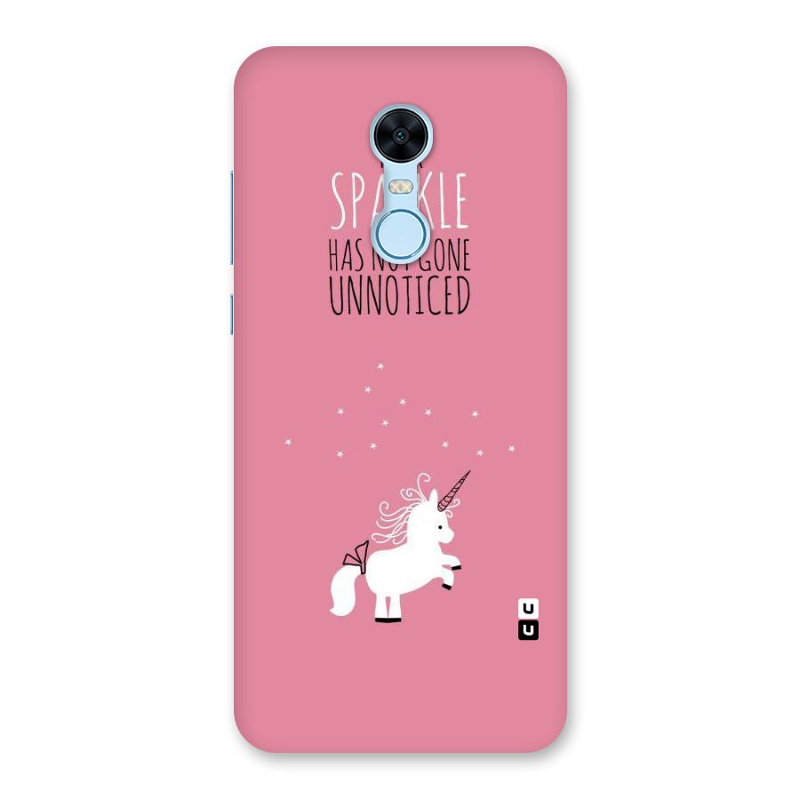 Sparkle Not Unnoticed Back Case for Redmi Note 5