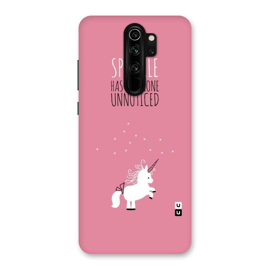 Sparkle Not Unnoticed Back Case for Redmi Note 8 Pro