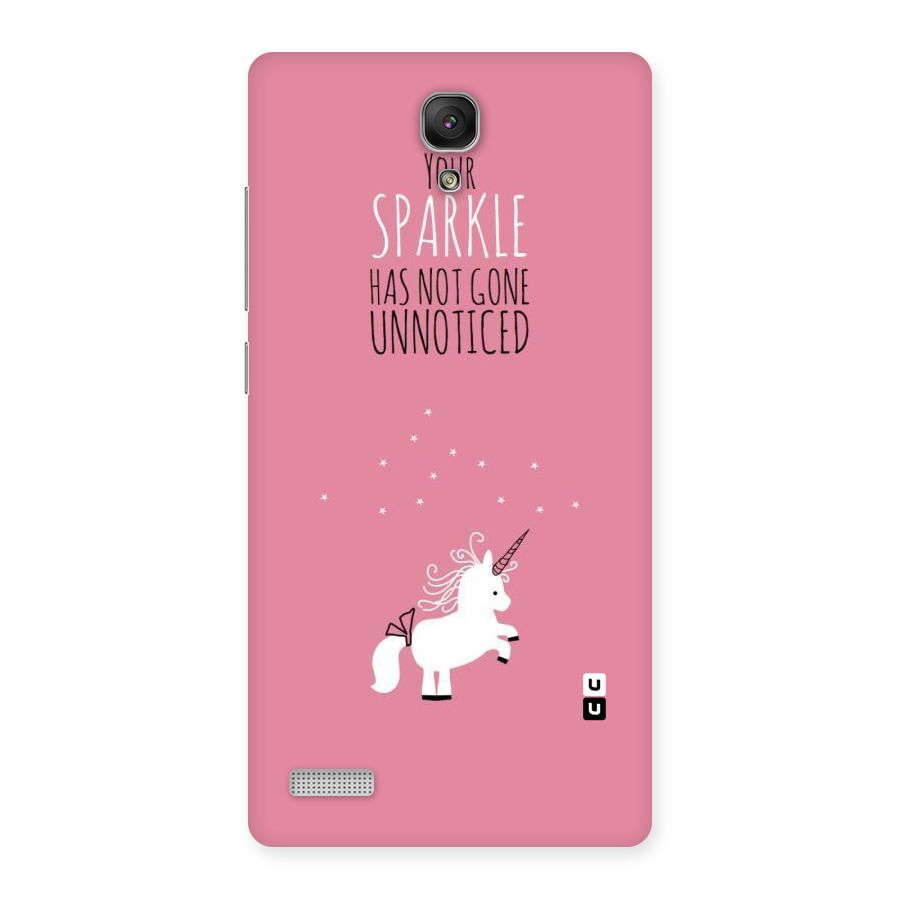 Sparkle Not Unnoticed Back Case for Redmi Note Prime