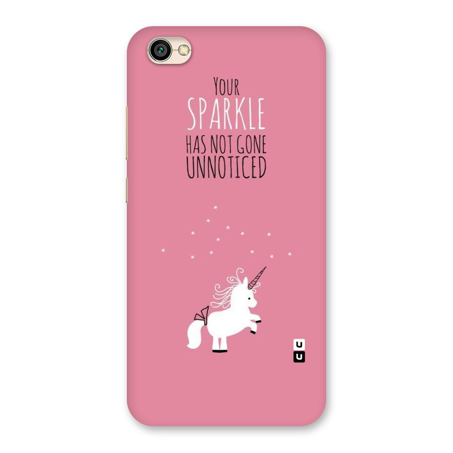Sparkle Not Unnoticed Back Case for Redmi Y1 Lite
