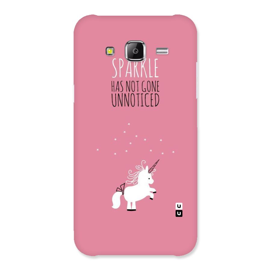 Sparkle Not Unnoticed Back Case for Samsung Galaxy J2 Prime