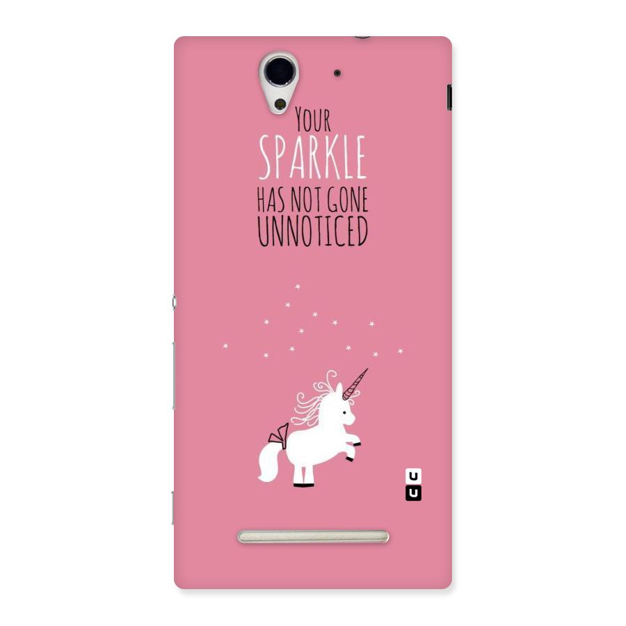 Sparkle Not Unnoticed Back Case for Sony Xperia C3