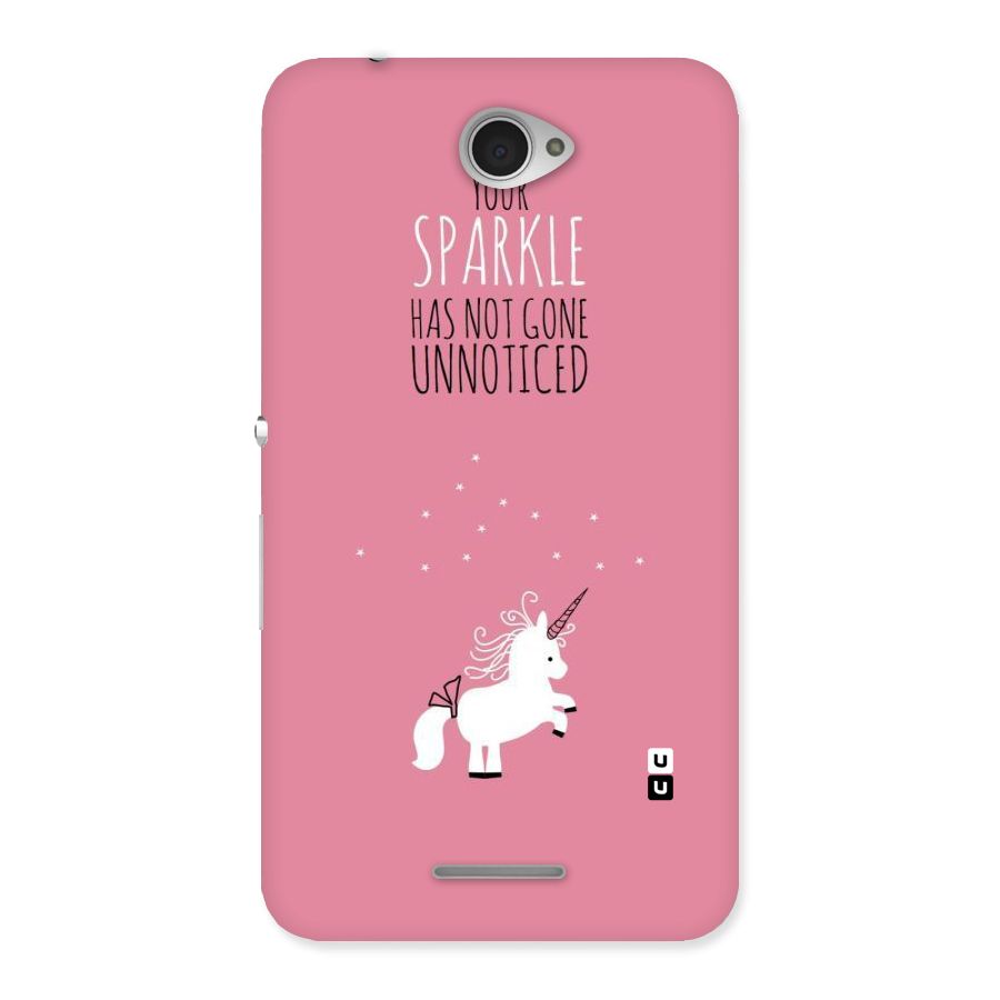 Sparkle Not Unnoticed Back Case for Sony Xperia E4