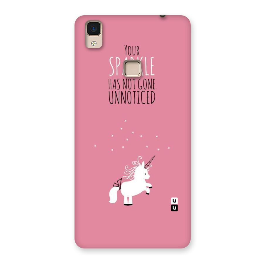 Sparkle Not Unnoticed Back Case for V3 Max