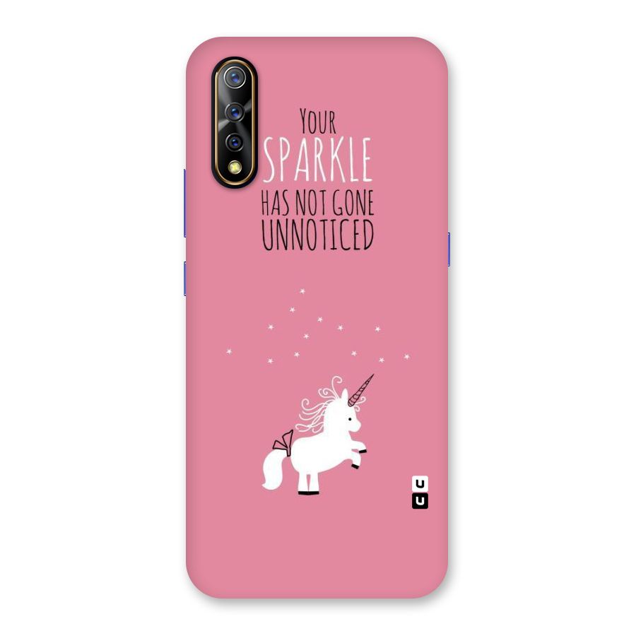 Sparkle Not Unnoticed Back Case for Vivo S1