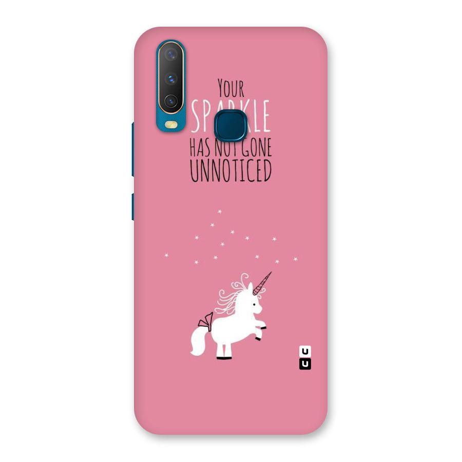 Sparkle Not Unnoticed Back Case for Vivo U10