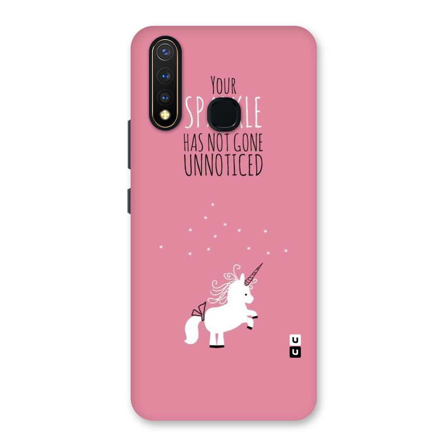 Sparkle Not Unnoticed Back Case for Vivo U20