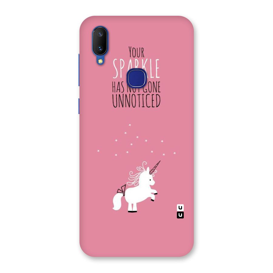 Sparkle Not Unnoticed Back Case for Vivo V11