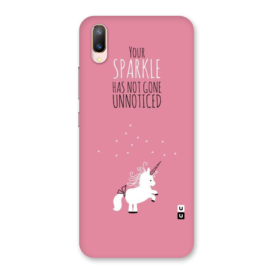 Sparkle Not Unnoticed Back Case for Vivo V11 Pro