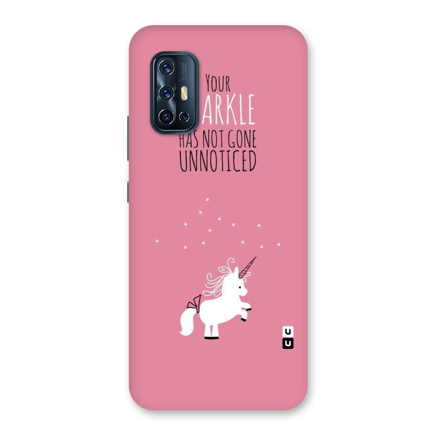 Sparkle Not Unnoticed Back Case for Vivo V17