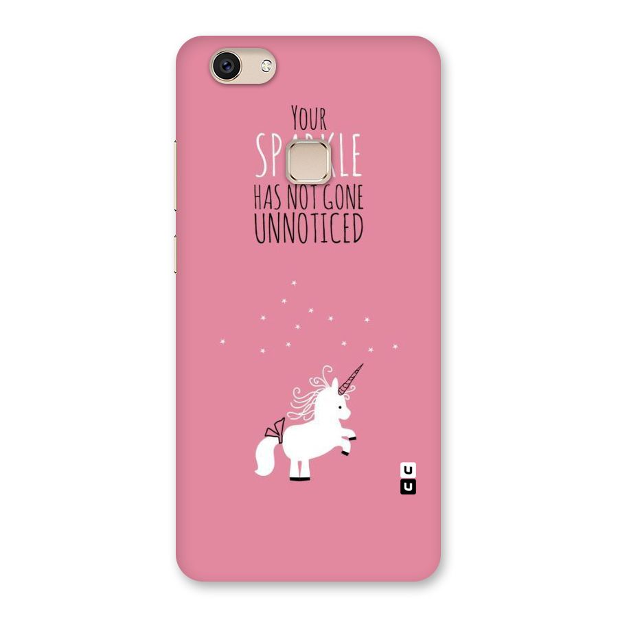 Sparkle Not Unnoticed Back Case for Vivo V7