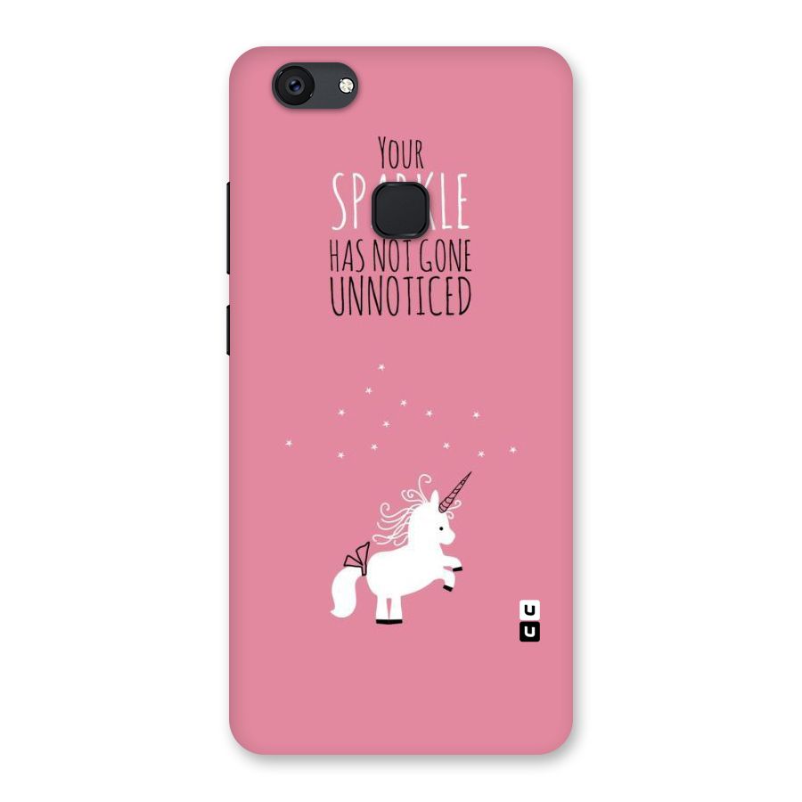 Sparkle Not Unnoticed Back Case for Vivo V7 Plus