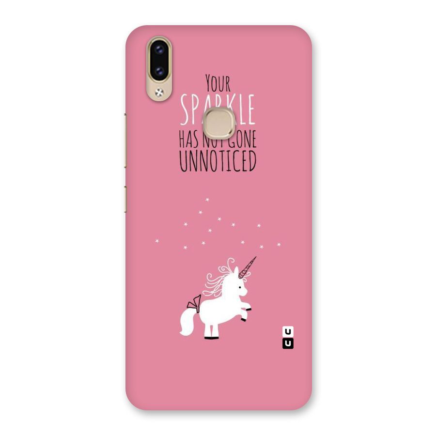 Sparkle Not Unnoticed Back Case for Vivo V9 Youth