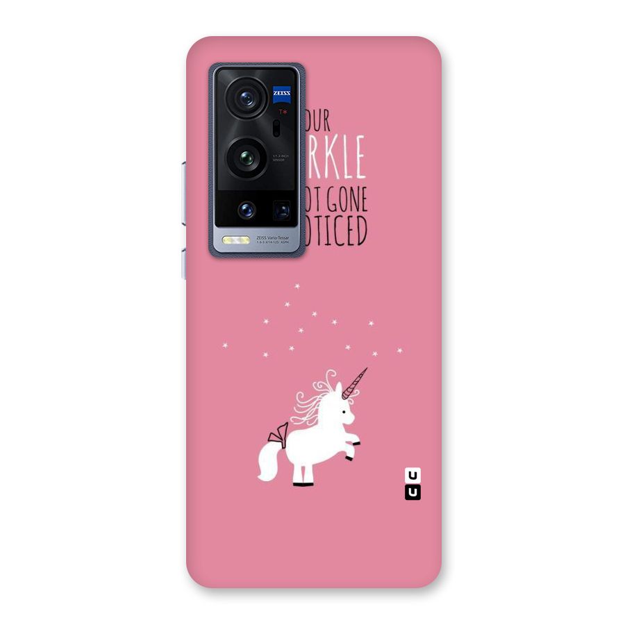 Sparkle Not Unnoticed Back Case for Vivo X60 Pro Plus